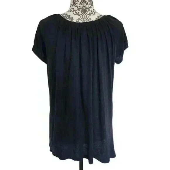 Rachel Pally Tee Shirt Vintage Black Modal Cotton Blend Round Neck Women's  Med - Picture 3 of 10